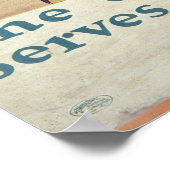 Het meisje op het land geeft de natie de behoefte poster (Hoek)