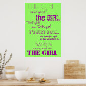 Het meisje poster (Keuken)