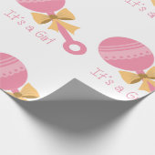 Het meisje Rattle Cadeaupapier (Hoek)