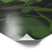 Het meisje slaapt in Forest Anime Foto Afdruk (Hoek)