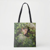 Het meisje slaapt in Forest Anime Tote Bag (Voorkant)