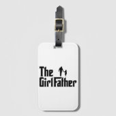 Het meisje vader grappige vader van meisjes papa d bagagelabel (Voorkant (verticaal))