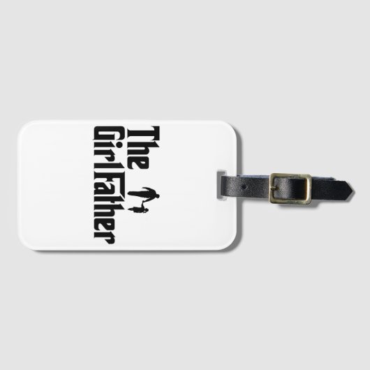 Het meisje vader grappige vader van meisjes papa d bagagelabel (Voorkant (horizontaal))