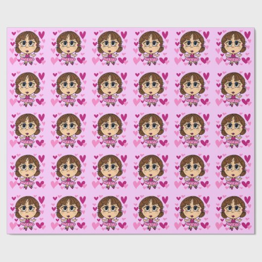 Het Meisje van de ballerina Cadeaupapier (Vlak)