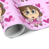 Het Meisje van de ballerina Cadeaupapier (Rol Hoek)