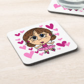 Het Meisje van de ballerina Drankjes Onderzetter (Linkerzijde)