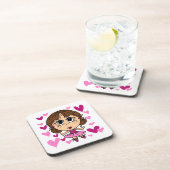 Het Meisje van de ballerina Drankjes Onderzetter (Rechterzijde)