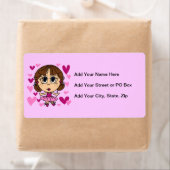 Het Meisje van de ballerina Etiket (Insitu)