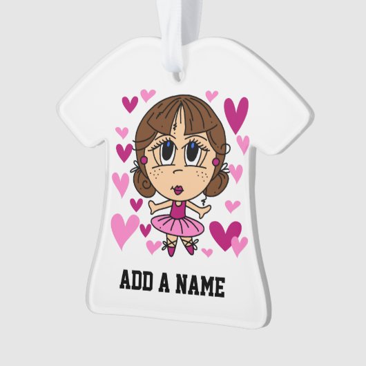 Het Meisje van de ballerina Ornament (voorkant)