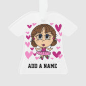 Het Meisje van de ballerina Ornament (voorkant)