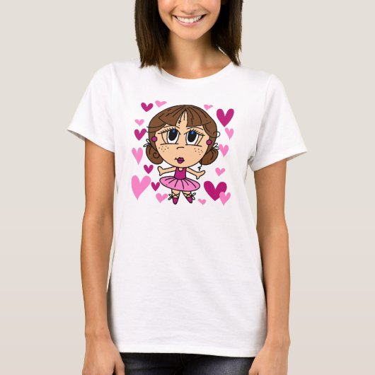 Het Meisje van de ballerina T-shirt (Voorkant)