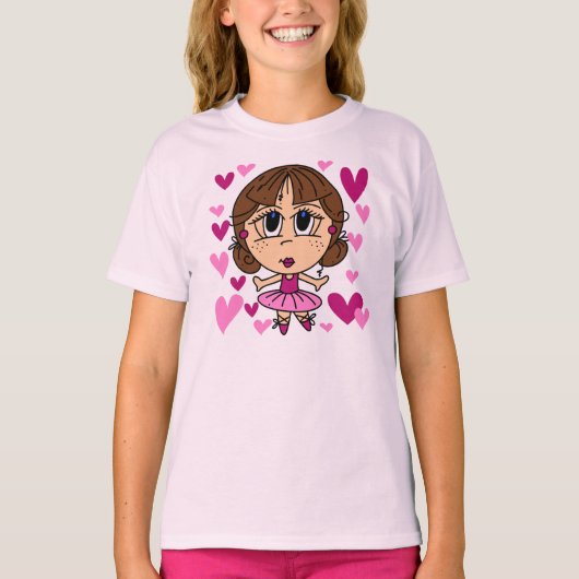 Het Meisje van de ballerina T-shirt (Voorkant)