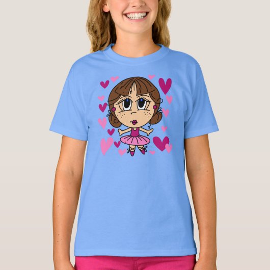 Het Meisje van de ballerina T-shirt (Voorkant)