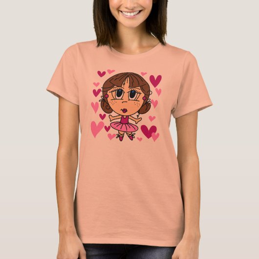 Het Meisje van de ballerina T-shirt (Voorkant)
