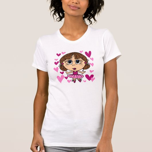 Het Meisje van de ballerina T-shirt (Voorkant)