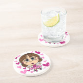 Het Meisje van de ballerina Zandsteen Onderzetter (Zijkant)