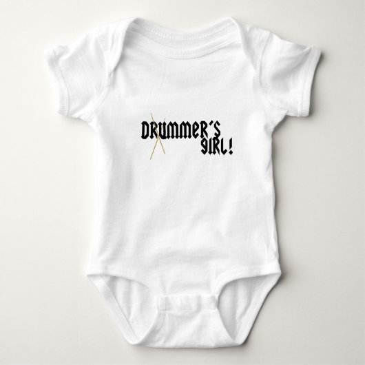 Het meisje van de drummer! romper (Voorkant)