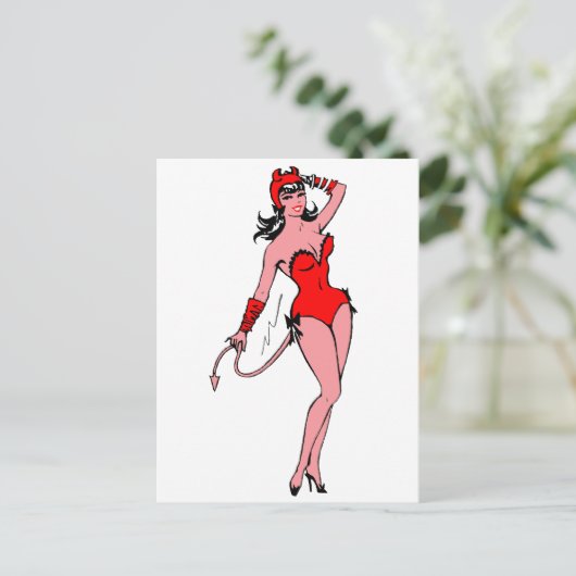 Het Meisje van de duivel Briefkaart (Staand voorkant)