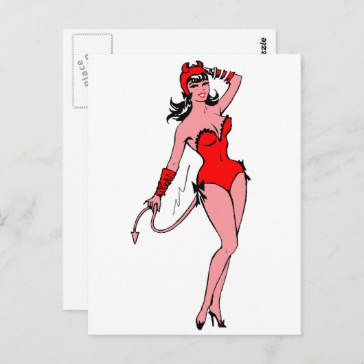 Het Meisje van de duivel Briefkaart (Voorkant / Achterkant)