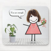 Het meisje van de Figuur van de kruk met het Citaa Muismat (Voorkant)