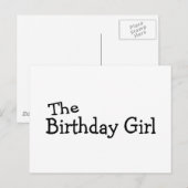 Het meisje van de geboorte briefkaart (Voorkant / Achterkant)