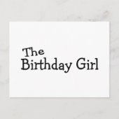 Het meisje van de geboorte briefkaart (Voorkant)