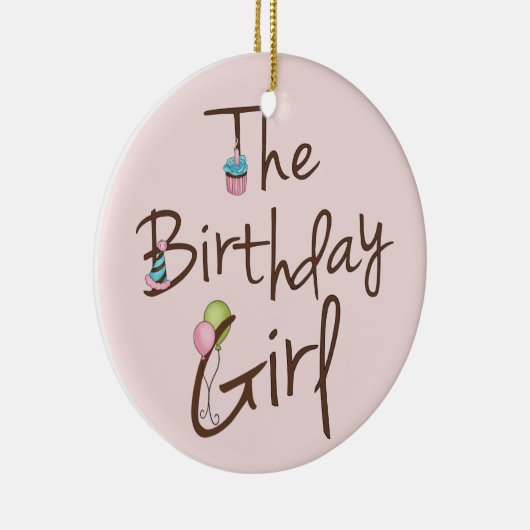 Het meisje van de geboorte keramisch ornament (Rechts)