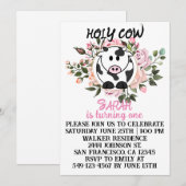 Het meisje van de Heilige Koe draait op een verjaa Kaart (Voorkant / Achterkant)