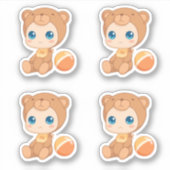 Het Meisje van de Jongen van het baby draagt Reeks Sticker (Voorkant)