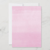 Het meisje van de lente blaast de roze gouden douc kaart (Achterkant)