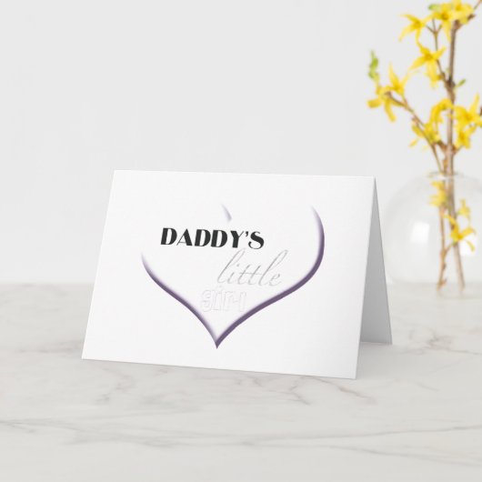 Het Meisje van de papa - Gelukkig Vaderdag Kaart (Gele Bloem)