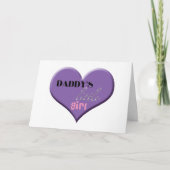 Het Meisje van de papa - Gelukkig Vaderdag Kaart (Voorkant)