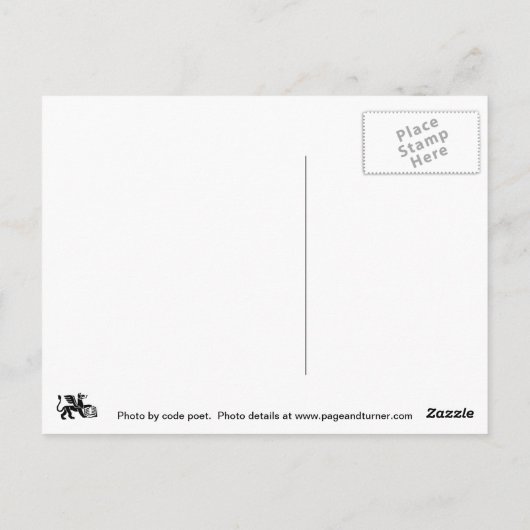 Het Meisje van de Pot van de bloem Briefkaart (Achterkant)