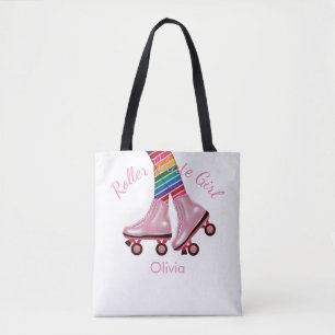 Het Meisje van de rolschaats - personaliseer Tote Bag