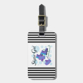 Het Meisje van de schaatser Bagagelabel (Voorkant verticaal)