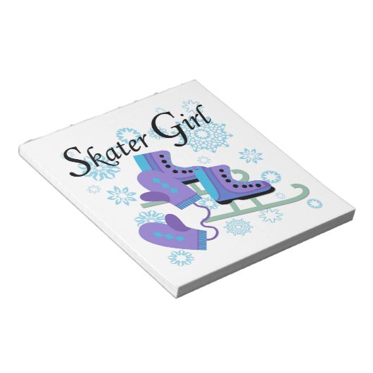 Het Meisje van de schaatser Notitieblok (Schuin)