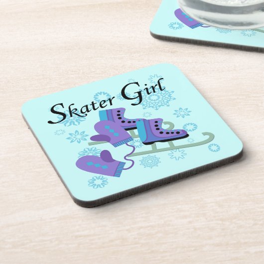 Het Meisje van de schaatser Onderzetter (Linkerzijde)