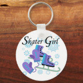 Het Meisje van de schaatser Sleutelhanger (Voorkant)