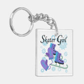 Het Meisje van de schaatser Sleutelhanger (Voorkant Links)