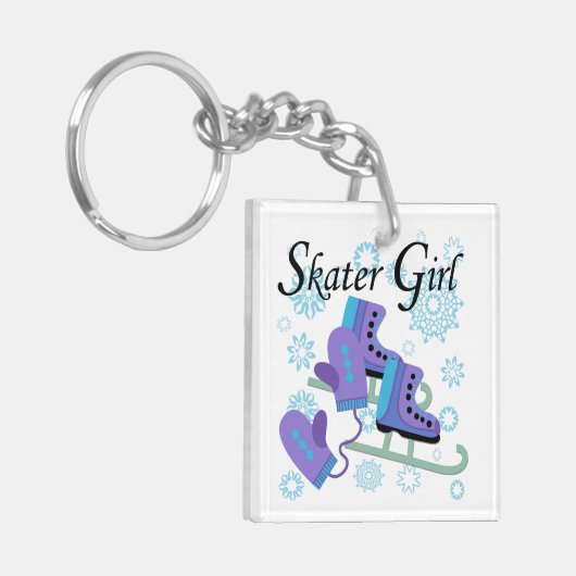 Het Meisje van de schaatser Sleutelhanger (Voorkant Links)