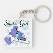 Het Meisje van de schaatser Sleutelhanger (Achterkant)