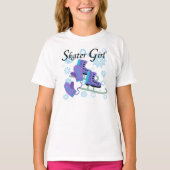 Het Meisje van de schaatser T-shirt (Voorkant)