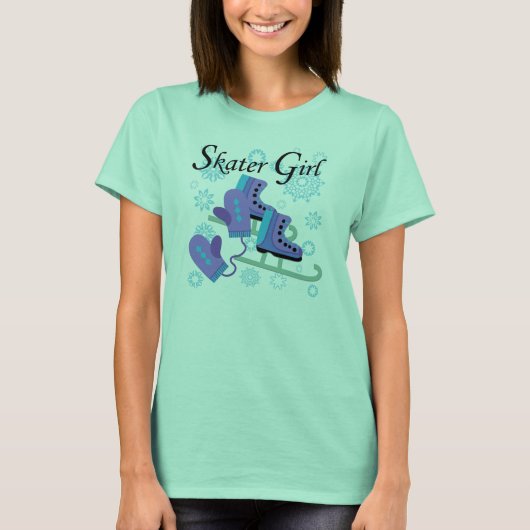 Het Meisje van de schaatser T-shirt (Voorkant)