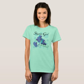 Het Meisje van de schaatser T-shirt (Voorkant volledig)