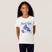 Het Meisje van de schaatser T-shirt (Voorkant volledig)