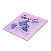 Het Meisje van de schaatser Tegeltje (Zijkant)