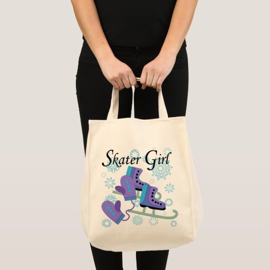 Het Meisje van de schaatser Tote Bag (Voorkant (product))