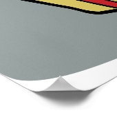 Het meisje van de verjaardag met een cadeau poster (Hoek)