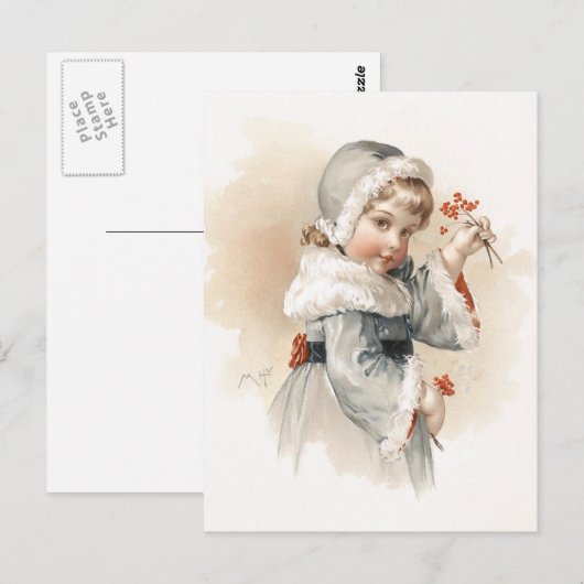 Het Meisje van de Winter van Humphrey van Maud Briefkaart (Voorkant / Achterkant)