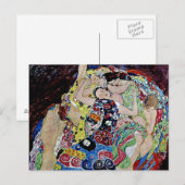 Het meisje van Gustav Klimt, art nouveau, art deco Briefkaart (Voorkant / Achterkant)